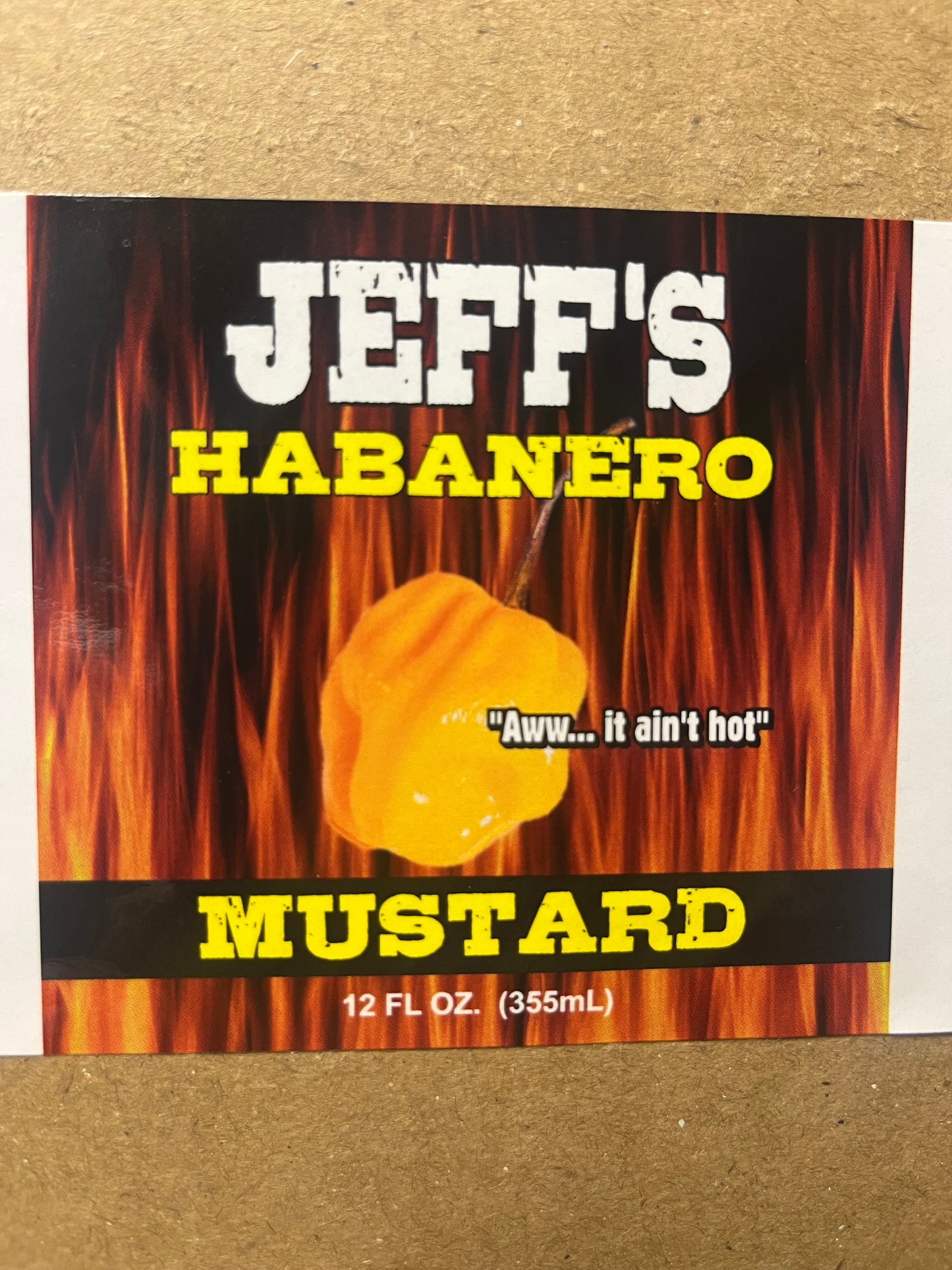 Jeff's Habanero Mustard case of 12